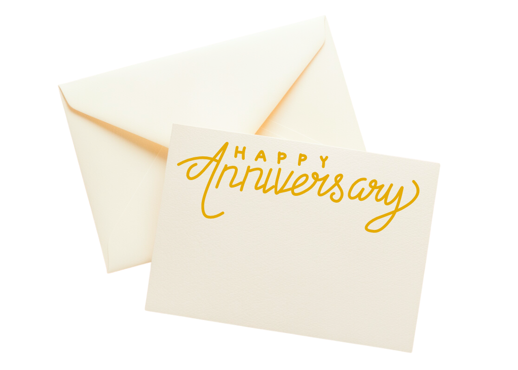 Handwritten Note- ANNIVERSARY Mini Card