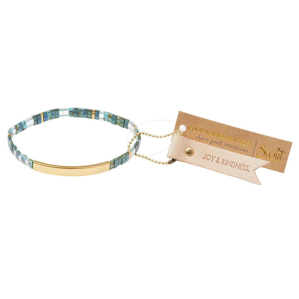 Miyuki Bracelet | Joy & Kindness - Marine/Gold