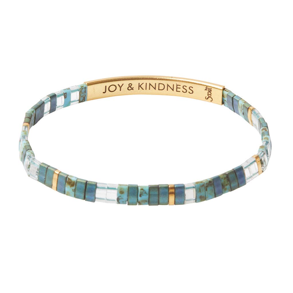 Miyuki Bracelet | Joy & Kindness - Marine/Gold