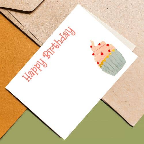 Handwritten Note- HAPPY BIRTHDAY Mini Card
