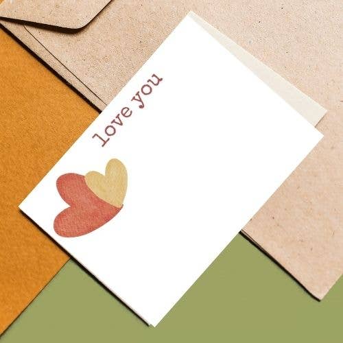Handwritten Note- LOVE YOU Mini Card