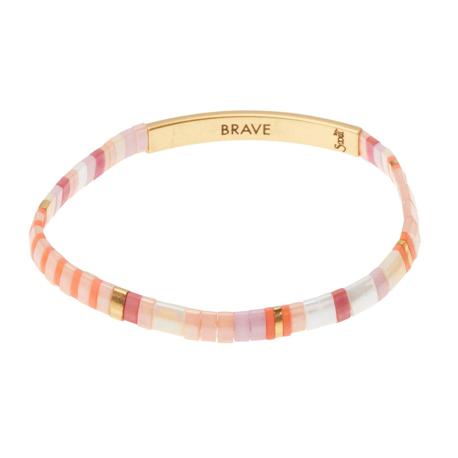 Miyuki Bracelet | Brave - Pink /Gold