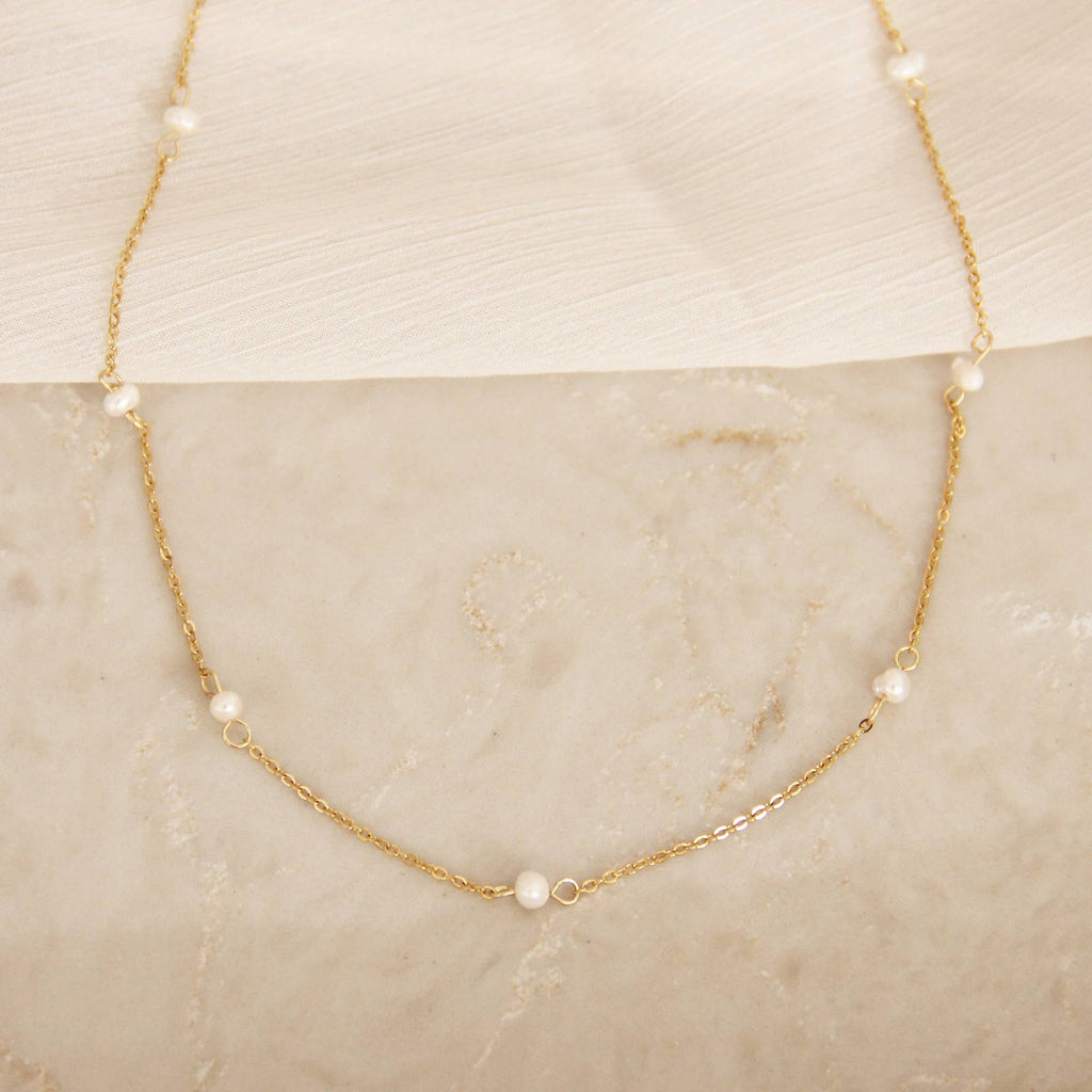 Pearl by the Yard Necklace: SILVER