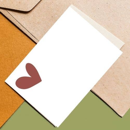 Handwritten Note-  HEART Mini Card