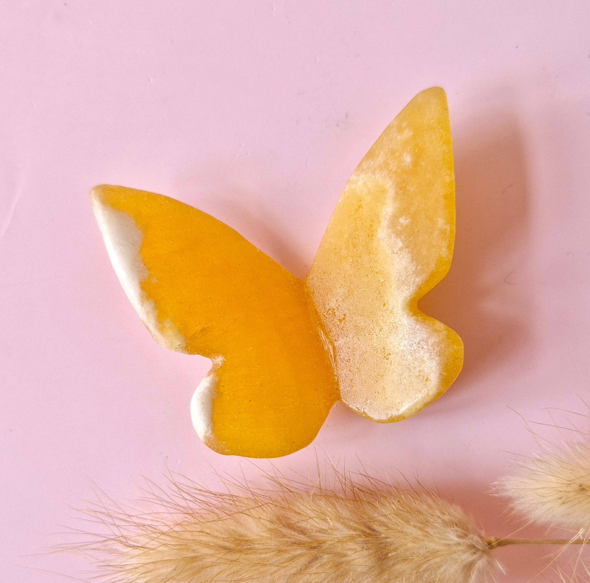 Gemstone Butterfly – Yellow Calcite